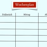 Wochenplan für Familiengerichte